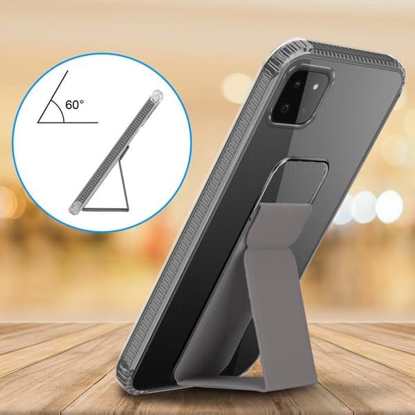 Skydd för Samsung Galaxy A22 5G GRÅ med stöd och ställfunktion Grå
