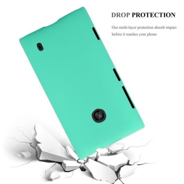 Coque - CADORABO - Nokia Lumia 520 - Hård Skydd - Matt Design - Grön Färg Grön