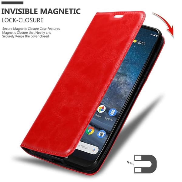 Etui för Nokia 8.3 Skal i ÄPPLE RÖD Röd