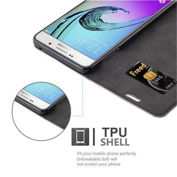 Samsung Galaxy A7 2016 (6) Fodral i KAFFEBRUNT från Cadorabo (INVISIBLE MAGNETIC CLOSURE Design) Fodral med fullständigt skydd