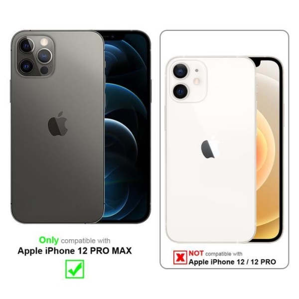 Etui Cadorabo för Apple iPhone 12 PRO MAX - Marmor Blå Vit Nr. 24 - Skydd Hölje silikon TPU Blå vit