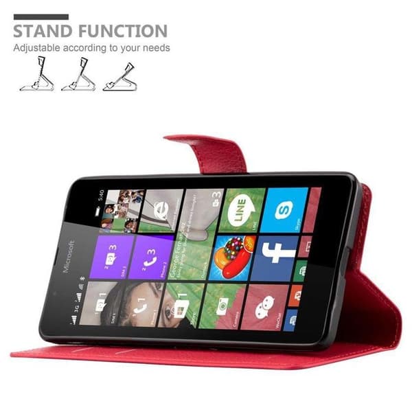 Fodral för Nokia Lumia 540 i KIRSCHRÖD Röd