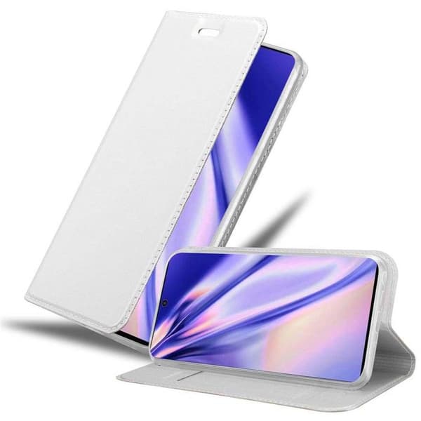 Flipfodral för Samsung Galaxy NOTE 10 Klassisk Silver Plånbok Stötsäker Grå