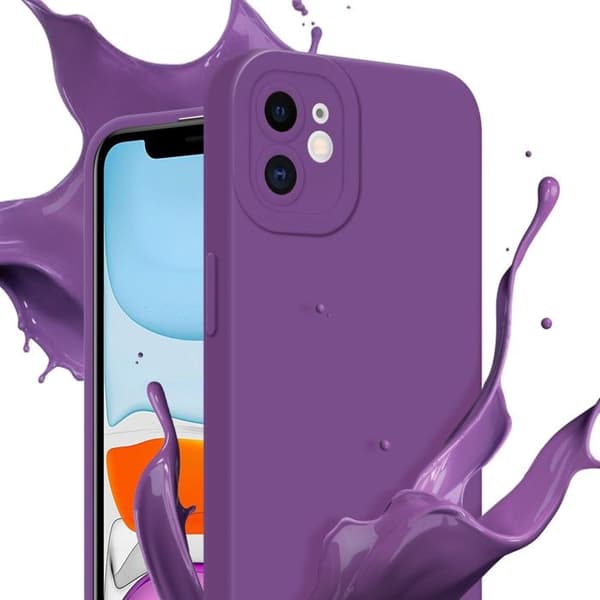 Skyddsfodral för iPhone 11 i MATTE VIOLETT FLUID Stötsäker Violett