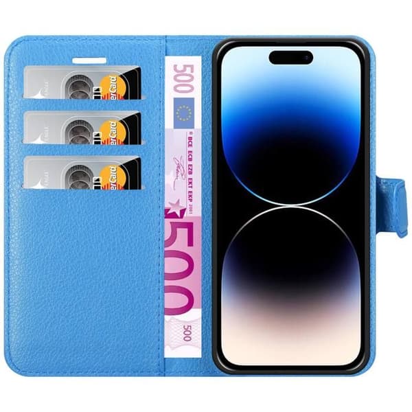 Etui för iPhone 14 PRO i PASTELLBLÅ Blå