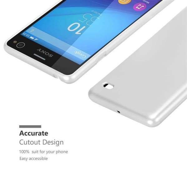 Skyddsfodral för Sony Xperia C4 Skyddsfodral i MATTE DESIGN METALLIC SILVER Grå