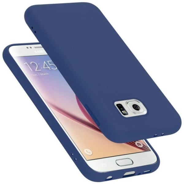 Fodral till Samsung Galaxy S6 i LIQUID Blue Cadorabo Cover Silikon TPU