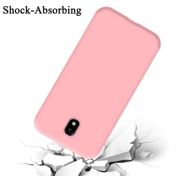Cadorabo skal för Samsung Galaxy J5 2017 / J5 PRO / J530 - i rosa - Flexibel TPU-silikon Rosa