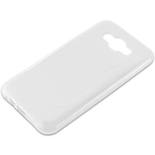 Skal för Samsung Galaxy E7 i SEMI TRANSPARENT Vit