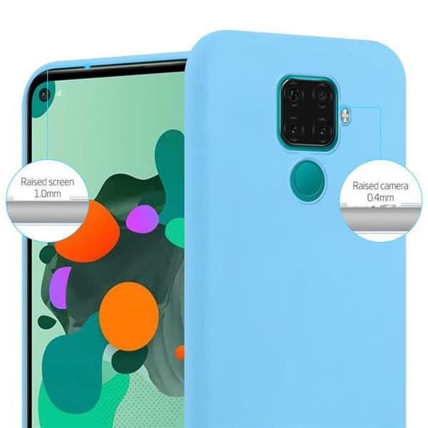 Skyddsfodral för Huawei MATE 30 LITE CANDY BLÅ Stötsäker Silikon Blå