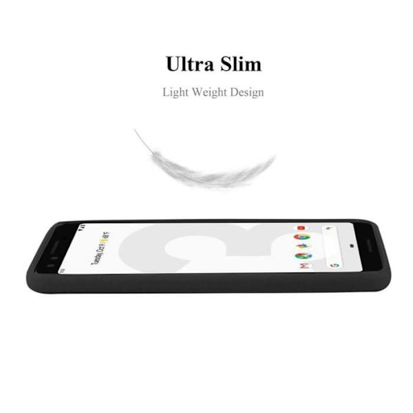 Coque - CADORABO - Google PIXEL 2 XL - Silikon TPU - Stötskydd - Tunt och lätt design Frost Svart