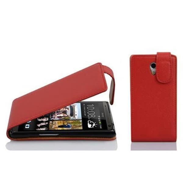 Etui för HTC Desire 700 Flip Case i KIRSCHRÖD Skydd