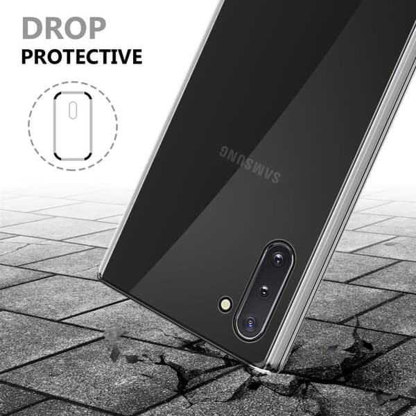 Transparent skydd för Samsung Galaxy NOTE 10 Vit
