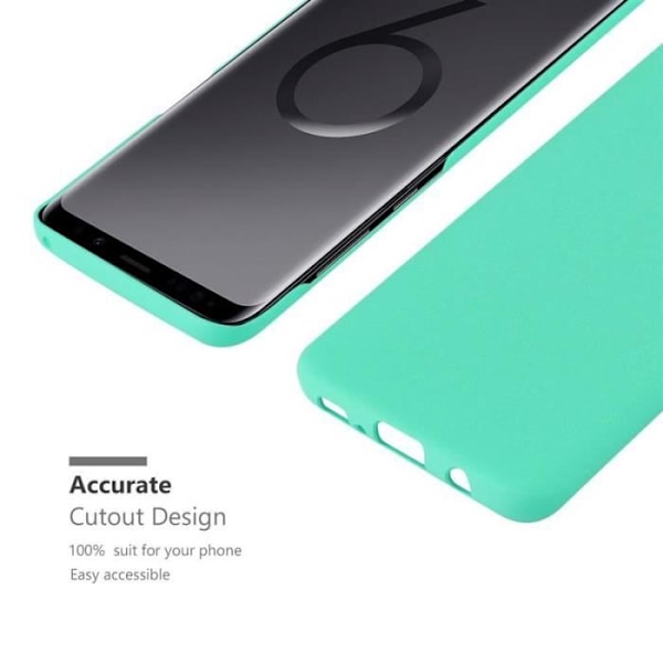 Coque - CADORABO - Samsung Galaxy S9 PLUS - Hårt skydd - Matt design - Grön färg Grön
