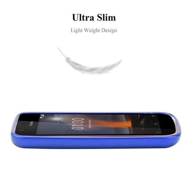 Skyddsfodral för Nokia 1 2018 Skyddsfodral i MATTE METALLBLÅ Design Blå
