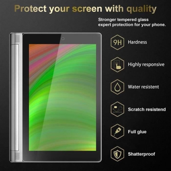 Cadorabo skyddsglas för Lenovo Yoga Tab 2 (10,1" Zoll) i HÖGT TRANSPARENT Skärmskydd härdat härdat