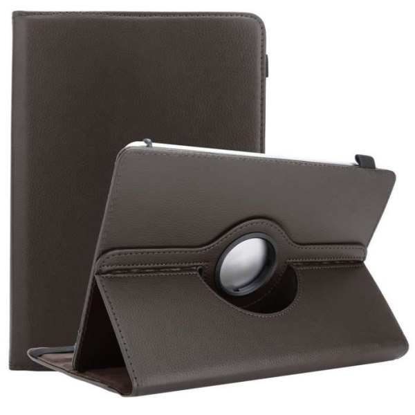 Cadorabo Tablet Case för Medion LifeTab S10366 i brunt 360 graders skyddsfodral Stativ i konstläder