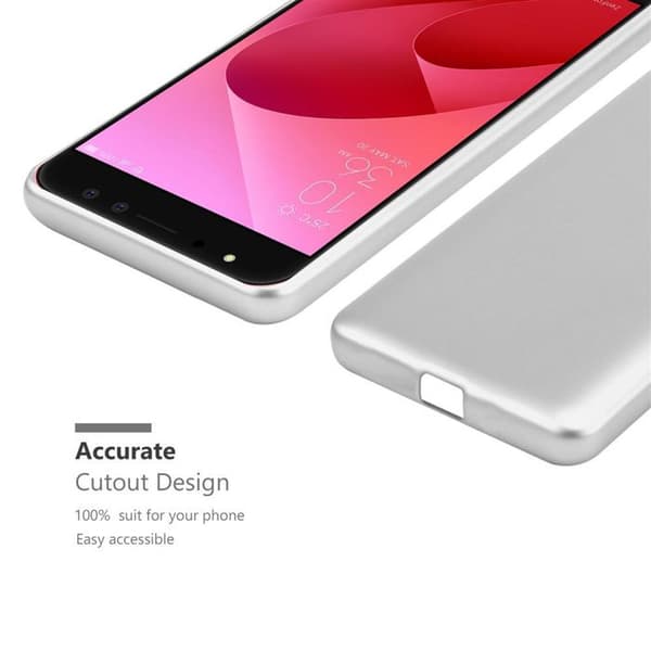 Skyddsfodral för Asus ZenFone 4 Selfie PRO Skyddsfodral i MATTSILVER Metallic Design Grå