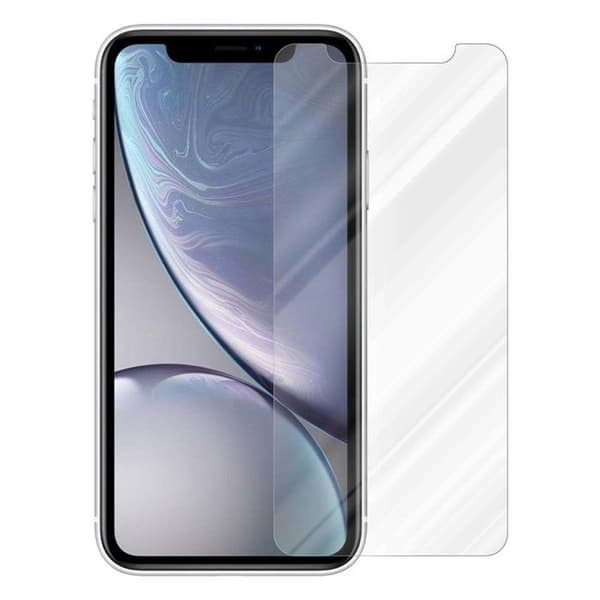Härdat glas för iPhone XR Skärmskydd Vit