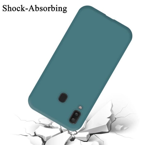 Telefonfodral - CADORABO - Galaxy A20/A30/M10s - Silikon TPU - Ljusgrön - Stötskydd Ljusgrön