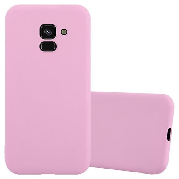 Skyddsfodral för Samsung Galaxy A8 PLUS 2018 CANDY ROSE VIF Stötsäker Silikon Ros