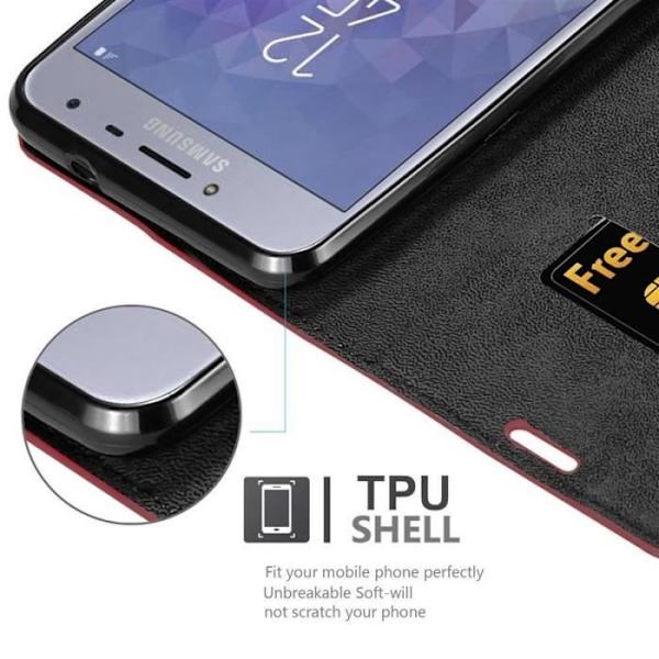 Cadorabo Fodral för Samsung Galaxy J4 2018 i APPLE RÖD