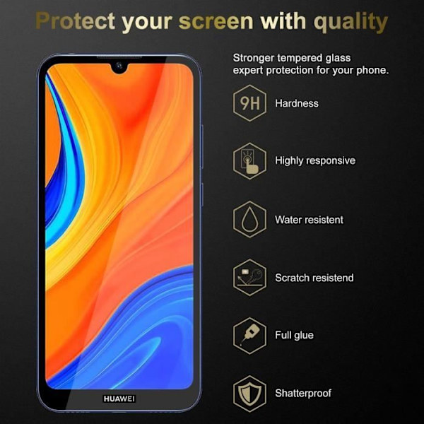 Cadorabo Full HD skyddande film för Huawei Y6S i härdat glas