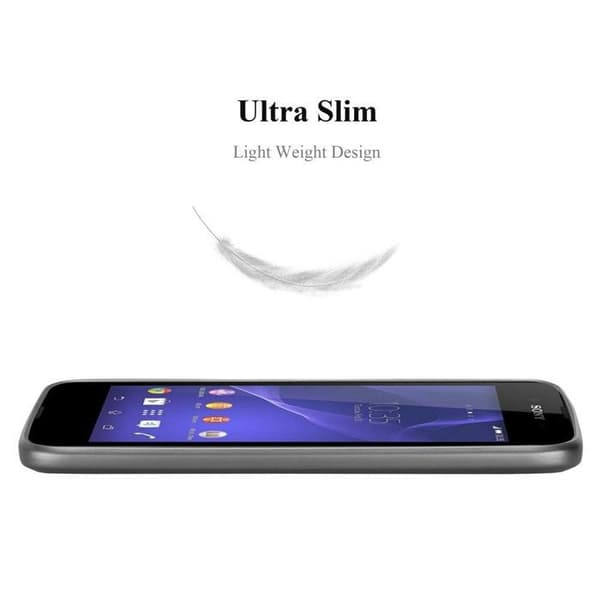 Skyddsfodral för Sony Xperia E3 Skyddsfodral i MATTS GRÅ METALLISK design Grå