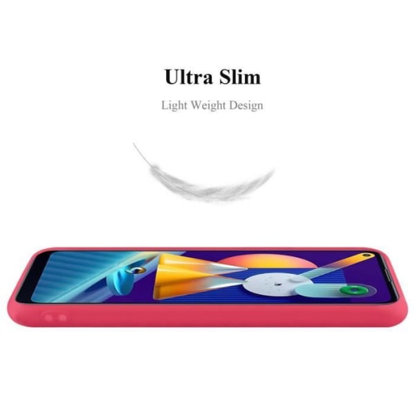 Fodral för Samsung Galaxy A11 / M11 i CANDY RED Cadorabo Cover Protection silikon TPU-fodral