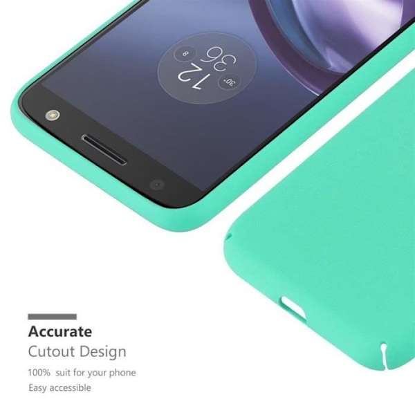 Coque - CADORABO - MOTO Z - Hård Skydd - Matt Design - Grön Färg Grön