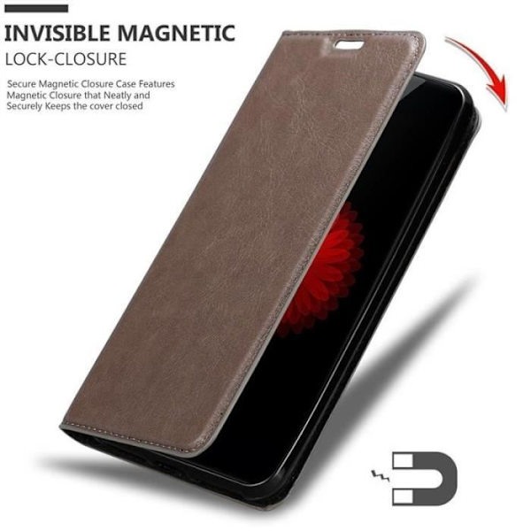 Cadorabo Fodral till ZTE Nubia Z11 MINI S i KAFFEBRUNT