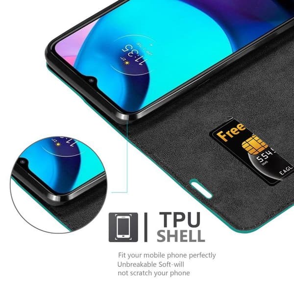Fodral för Motorola MOTO E20 / E30 / E40 Skal i PETROL TURKOS Blå