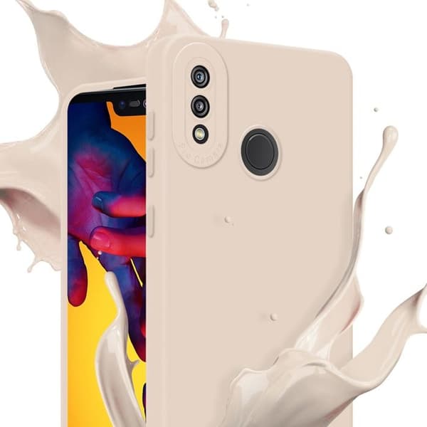Skyddsfodral för Huawei P20 LITE 2018 / NOVA 3E i FLUID CRÈME Stötsäker Skyddsfodral Ros