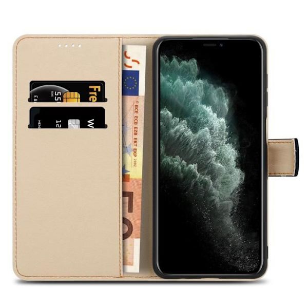 Coque - CADORABO - iPhone 11 PRO - Krane & Blommor - Magnetisk stängning - Ställfunktion
