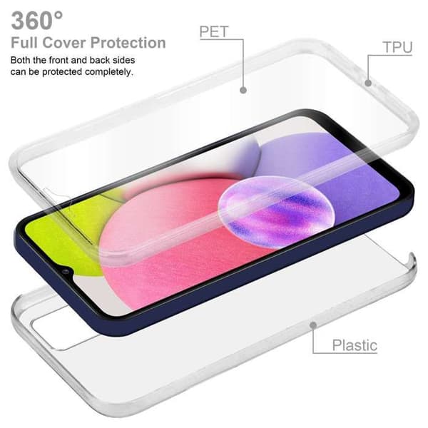 Transparent skydd för Samsung Galaxy A03s Vit