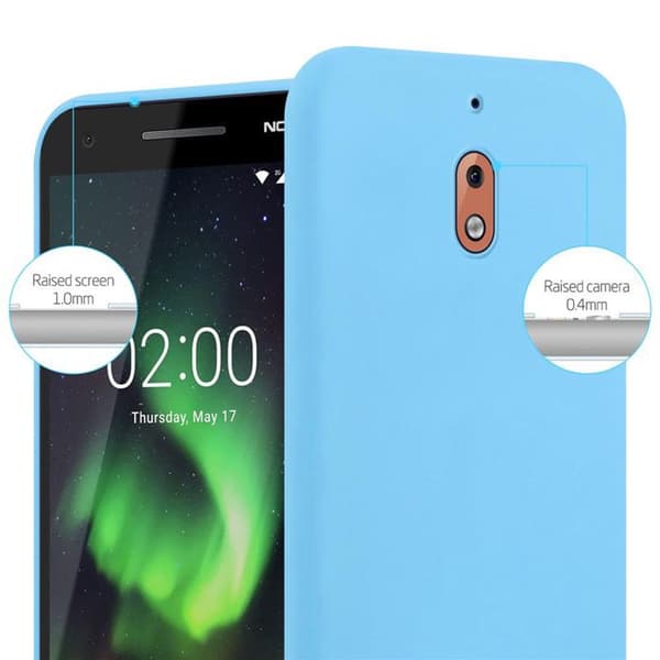 Skyddsskal för Nokia 2.1 CANDY BLÅ Stötabsorberande Silikon Blå