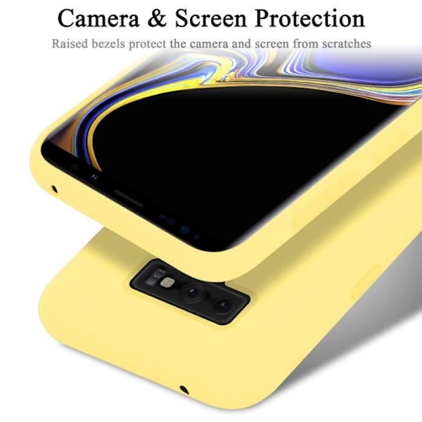 Coque - CADORABO - Samsung Galaxy NOTE 9 - Silicone TPU - Gul - Stötteknapp skydd Gul