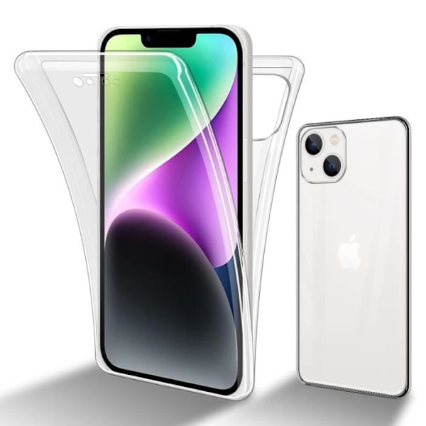 Coque - CADORABO - Apple iPhone 14 PLUS - Transparent - Skydd 360° - Silicone TPU Transparent
