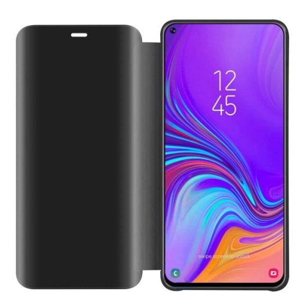 Coque - CADORABO - Samsung Galaxy A8s - Tourmaline Noir - Clear View - Skydd 360° Svart turmalin