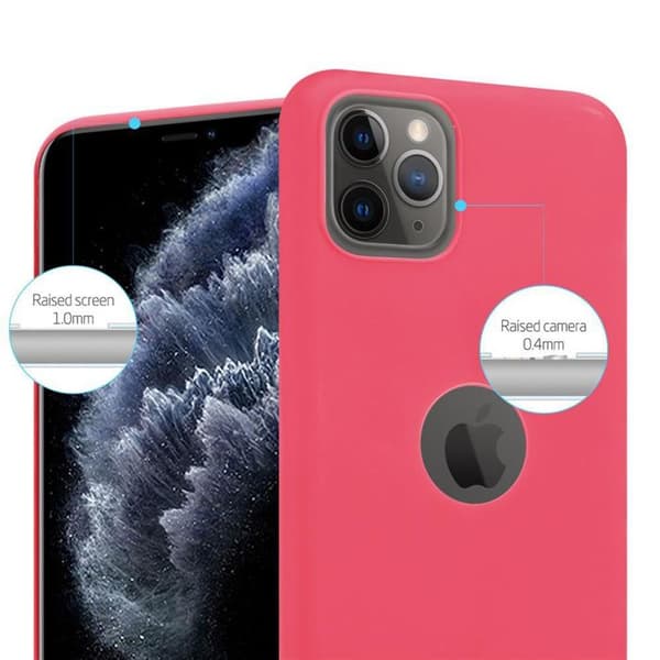 Skal för iPhone 11 PRO MAX CANDY RÖD Stötsäker Silikon Röd