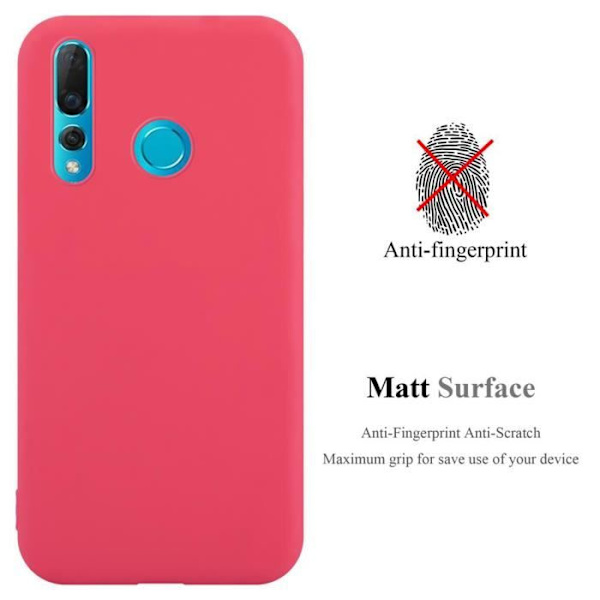Coque - CADORABO - Huawei NOVA 4 - Candy Röd - Silicone TPU - Stöt skydd Candy Red