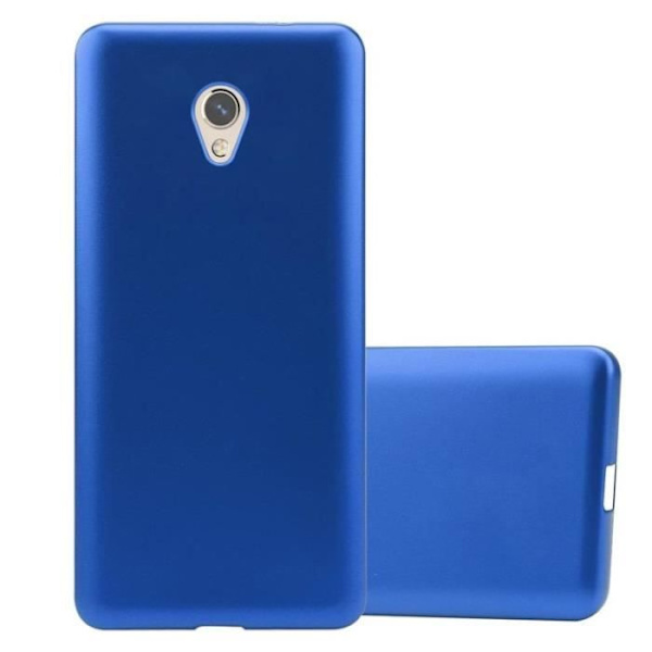 Cadorabo Fodral fungerar med ZTE Blade V7 i METALLIC BLUE - Stötsäker och reptålig TPU silikonhölje - Ultra Slim