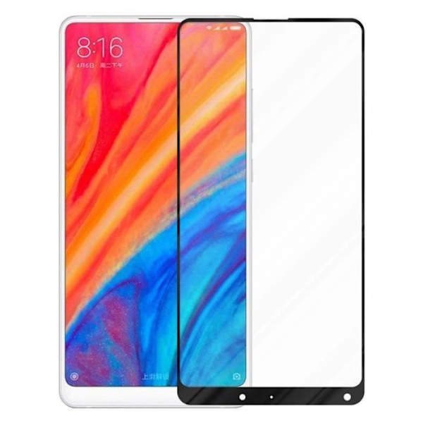 Skärmskyddsfilm - CADORABO - Xiaomi Mi Mix 2S - Härdat glas - Reptålig - 0,3 mm Svart