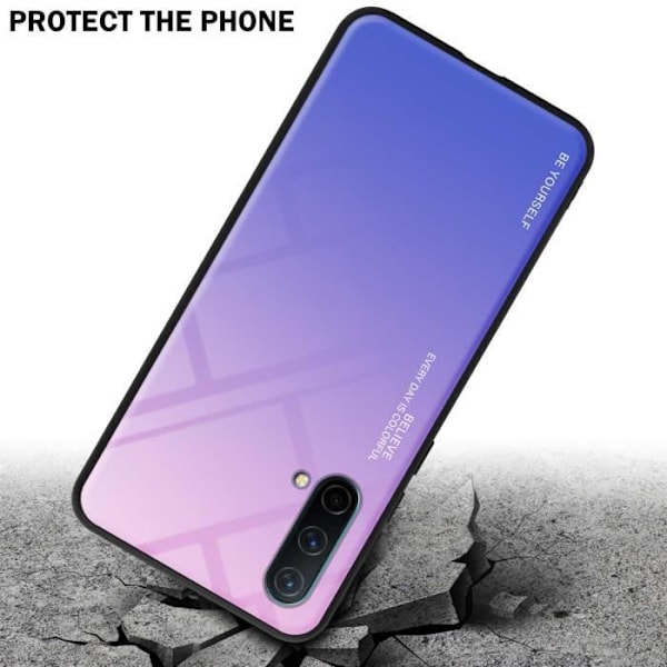 Fodral till OnePlus Nord CE 5G Fodral i ROSA - BLÅT Fodral Skyddsskydd tvåfärgad TPU
