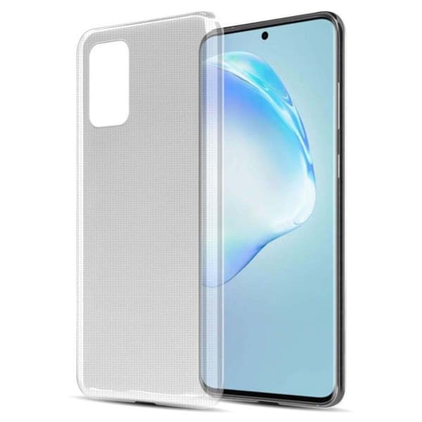 Transparent stötsäker silikonfodral för Samsung Galaxy S20 PLUS Vit