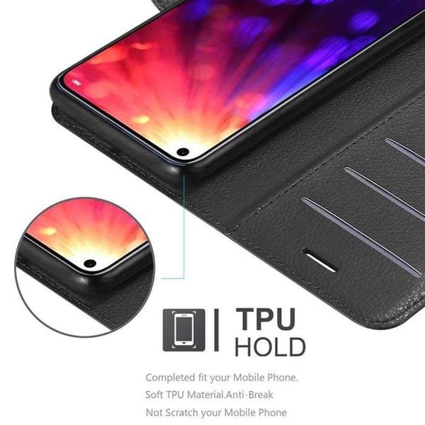 Etui för Honor View 20 i JET BLACK Svart