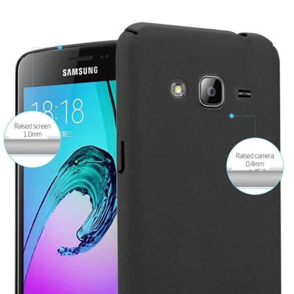 Coque - CADORABO - Samsung Galaxy J3 2017 - Frostad - Stötsäkerhet - Elegant Design Svart