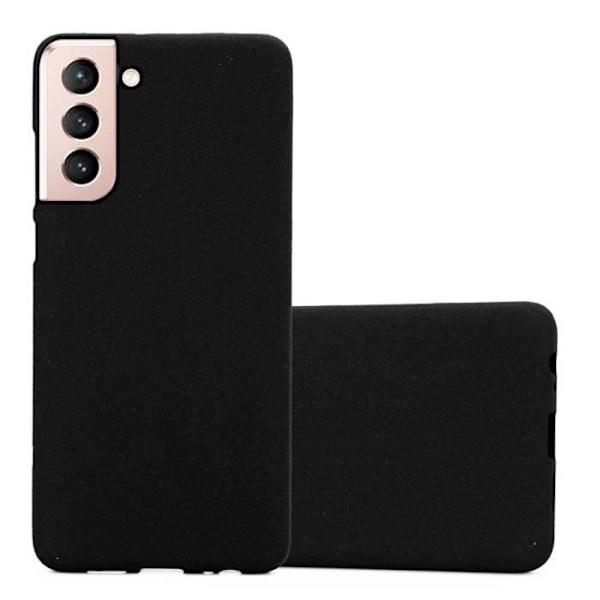 Täckets telefon - CADORABO - Samsung Galaxy S21 5G - Silicone TPU - Tunn skydd - Färg Frost Svart Frost Svart
