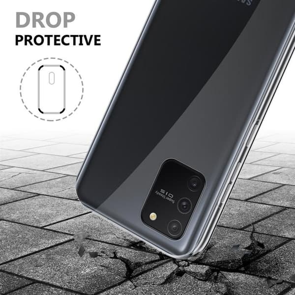 Transparent skydd för Samsung Galaxy A91 / S10 LITE / M80s Vit