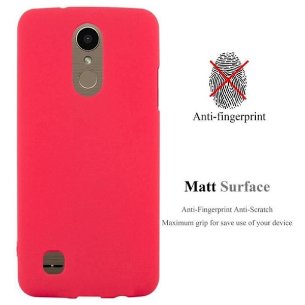 Coque - CADORABO - LG K10 2017 US Version - Mjuk skydd - Silicone TPU - Röd Röd